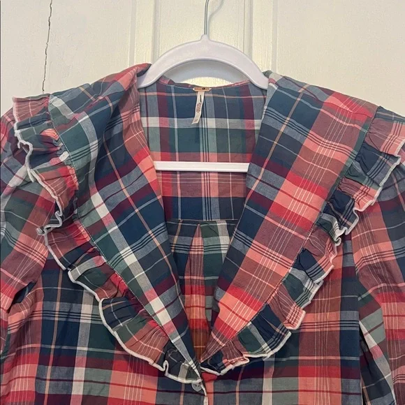 Free people Molly ruffle top size xs NWOT - Picture 4 of 4